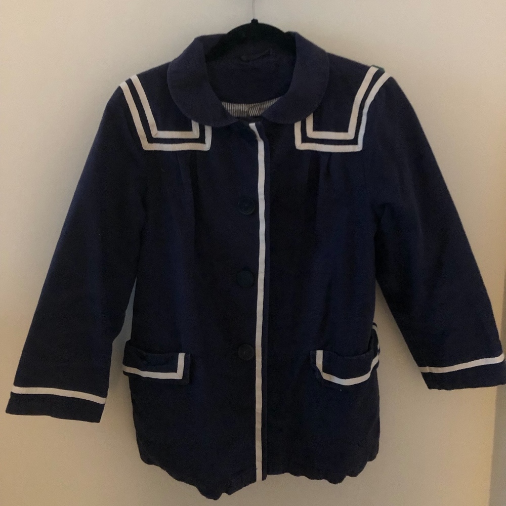 vintage sailer coat
